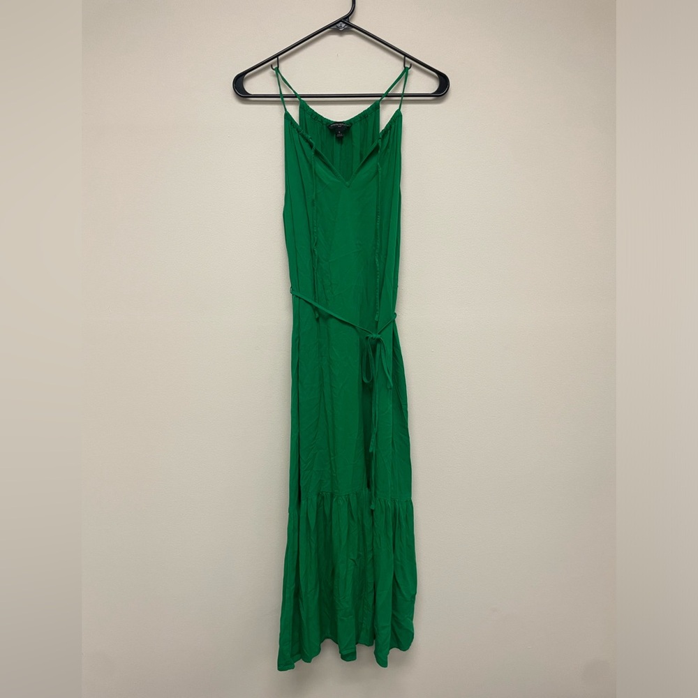 Banana Republic Halter MIDI Flair Bottom Dress